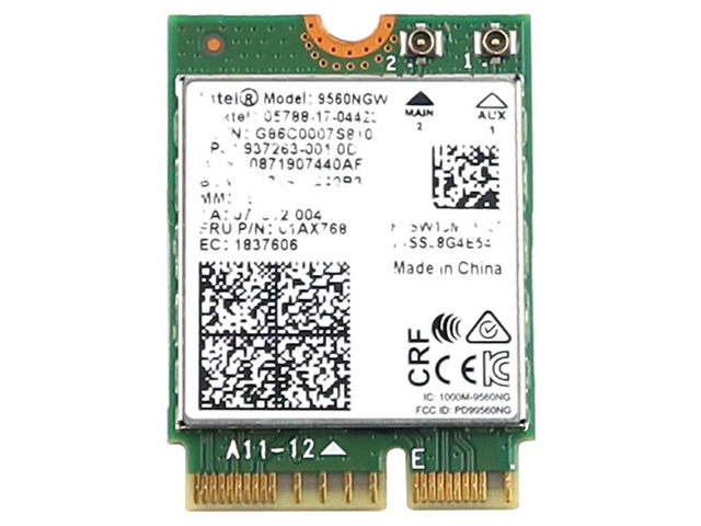 thumbnail image 2 of Lot Of 5 Intel 9560NGW 01AX768 802.11ac WiFi Wireless Card – M.2 PCI Express 2 of 5