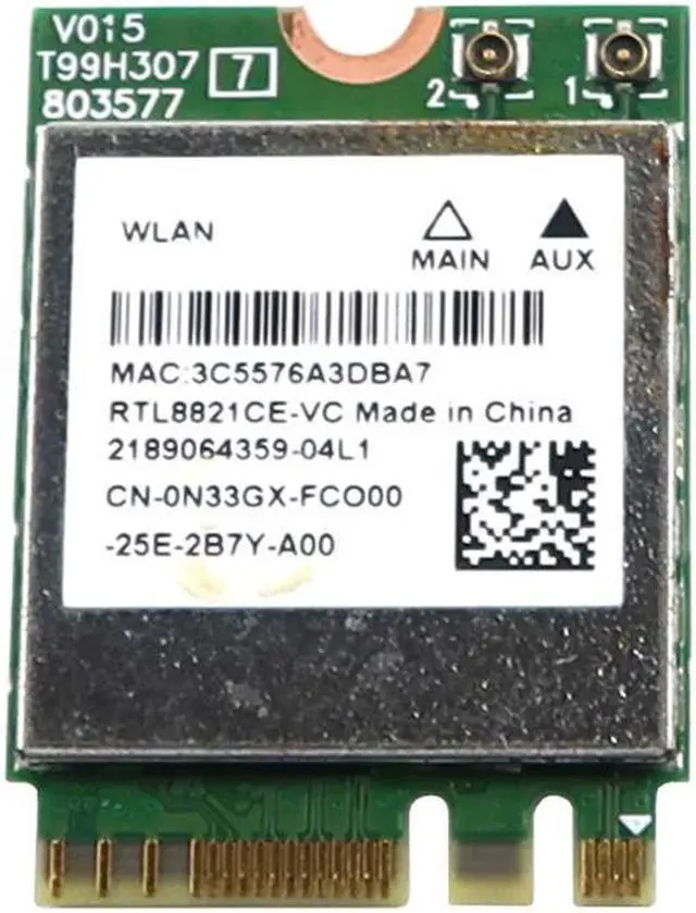 Main image of RTL8821CE-VC Realtek M.2 2230 PCI-E USB Wifi 5 802.11AC Bluetooth 5.0 Card N33GX Laptop Wireless Cards - Wifi