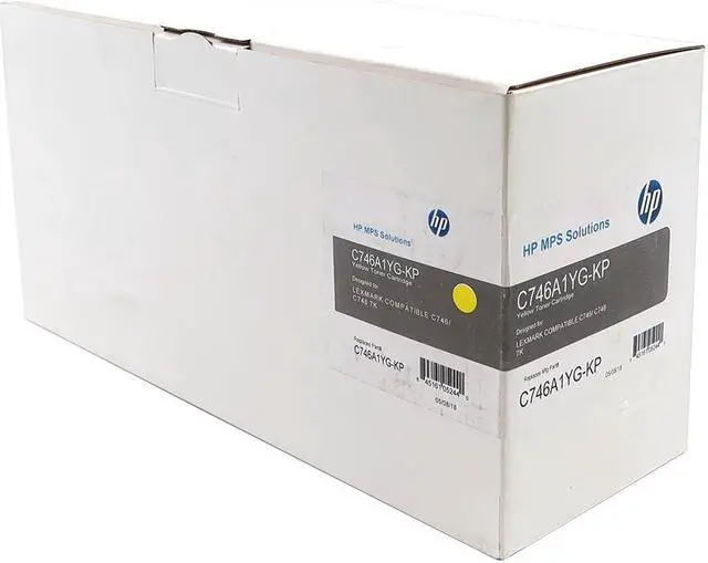 Main image of Lexmark C746 C748 7000 Pages Laser Printer Yellow Toner Cartridge C746A1YG-KP Ink & Toners