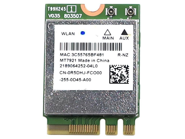 thumbnail image 2 of MediaTek MT7921 WiFi 6 M.2 Card – NGFF 2230, 802.11ax, Bluetooth 5.2, 1200Mbps 2 of 5