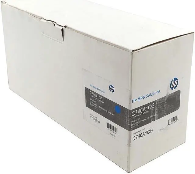 Main image of C746A1CG_NOB Lexmark C746 C748 Series 7000 Pages Laser Printer Cyan Toner Cartridge C746A1CG Ink & Toners