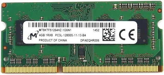 Main image of MT8KTF51264HZ Micron 4GB DDR3 PC3-12800 1600MHZ 204-PIN CL11 Sodimm Memory MT8KTF51264HZ-1G6N1 Laptop Memory
