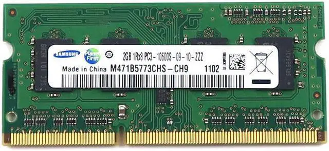 Main image of M471B5773CHS-CH9_UB Samsung 2GB PC3-10600 DDR3-1333MHZ 204-PINS CL9 Sodimm Memory M471B5773CHS-CH9 Laptop Memory
