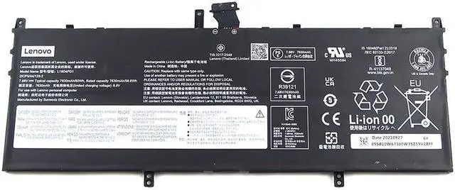 Main image of L19D4PD1 Genuine Lenovo Yoga C640-13IML 7.68V 60WH 7630MAH LI-ION Battery SB10W67360 Laptop Batteries