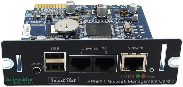 Main image of AP9631 APC SMART-UPS X SMX3000RMLV2UNC Series Network Management Card 640-1110B Network Ethernet / LAN Cards - OEM