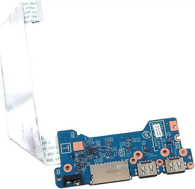 Main image of LC56-14T_IO_BD Lenovo Flex 5-15ITL05 82HT Power Button USB SD I/O Board With Cable 5C50S25175 I/O Boards- Video Audio USB IR DC TV PWR