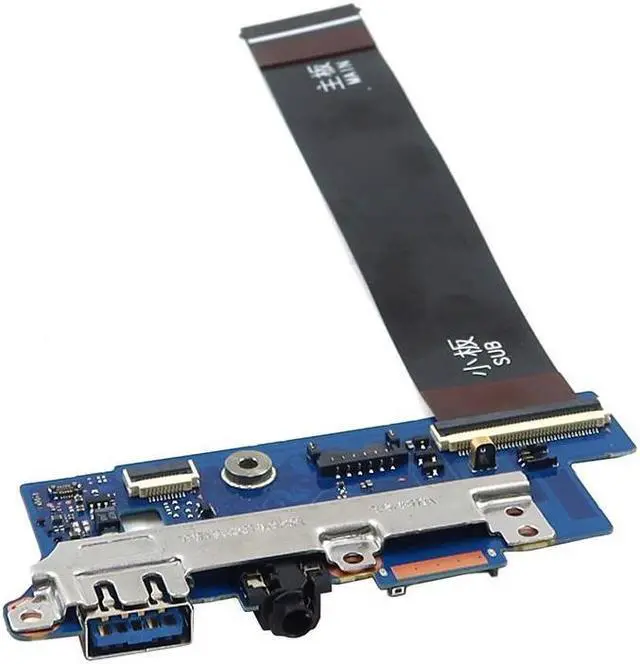 Main image of VESTA-13_SUB Samsung Galaxy BOOK2 NP730QED USB Audio Micro SD I/O Board W/ Cable BA92-23029A I/O Boards- Video Audio USB IR DC TV PWR - OEM