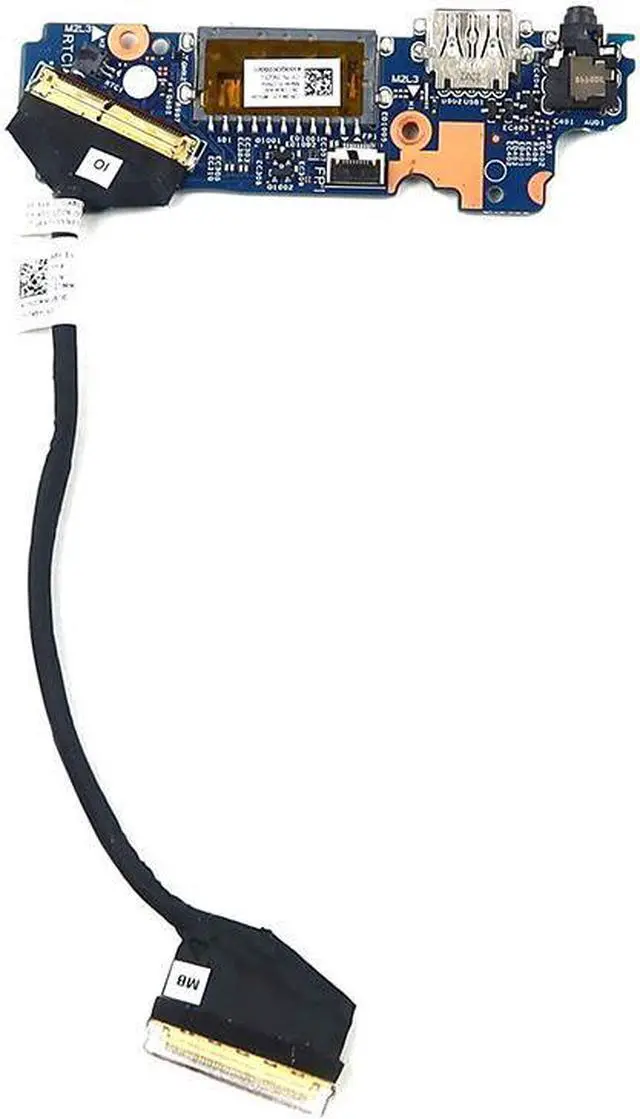 Main image of Dell Inspiron 16 7620 2-IN-1 USB SD Card Reader Audio I/O Board With Cable 9GCP1 I/O Boards- Video Audio USB IR DC TV PWR