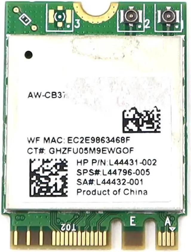 Main image of AW-CB375NF Azurewave M.2 2230 Wifi 5 802.11AC Bluetooth 5.0 Card L44431-002 Laptop Wireless Cards - Wifi