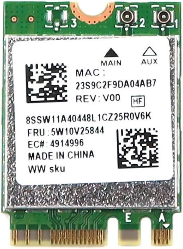 Used - Very Good: RTL8852BE Realtek M.2 2230 PCI-E Wifi 6 802.11AX