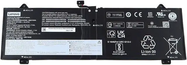 Main image of L19L4PDC Genuine Lenovo Yoga 7-14ITL5 7-15ITL5 15.4V 71WH 4615MAH Battery 5B10Z26485 Laptop Batteries