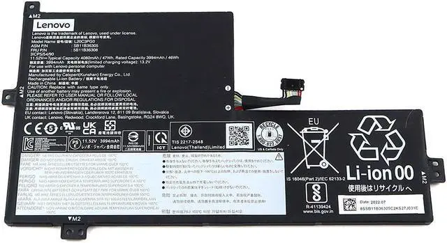 Main image of L20C3PG0 Genuine Lenovo 100E 300E Chromebook GEN 3 11.52V 46WH 3994MAH Battery 5B11B36308 Laptop Batteries