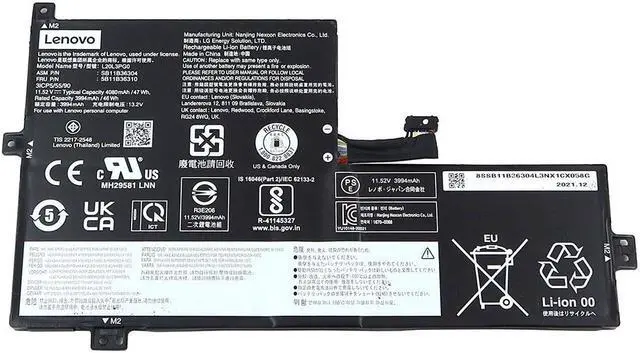 Main image of L20L3PG0 Genuine Lenovo 100E 300E Chromebook GEN 3 11.52V 47WH 4080MAH Battery 5B11B36310 Laptop Batteries