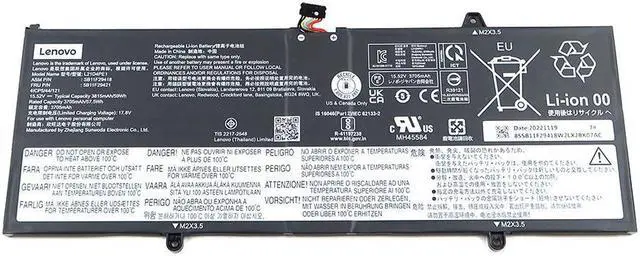 Main image of L21D4PE1 Genuine Lenovo Yoga 6 13ALC7 15.52V 57.5WH 3705MAH LI-ION Battery 5B11F29421 Laptop Batteries