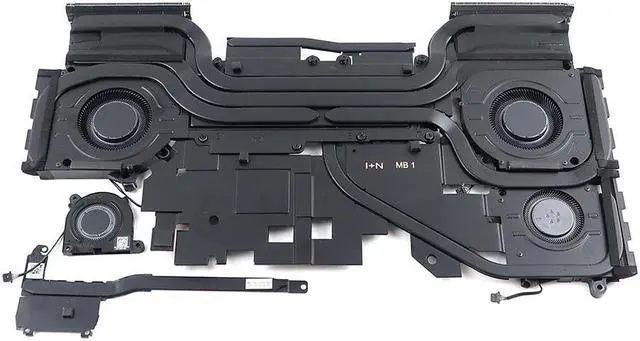 Main image of Dell Alienware M16 R1 Black Thermal CPU GPU Cooling Heatsink FAN Assembly 7WCYX Laptop CPU Fans & Heatsinks