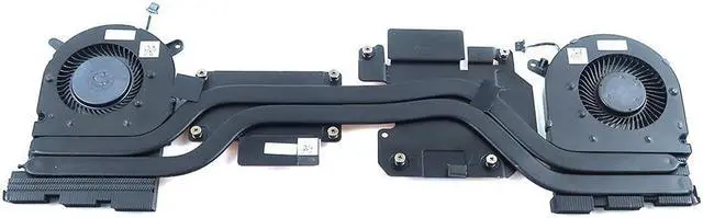 Main image of H4H37_UB 0H4H37 Dell G3 15 3590 Thermal GPU CPU Heatsink FAN Assembly Black H4H37 460.0H701.0001 Laptop CPU Fans & Heatsinks