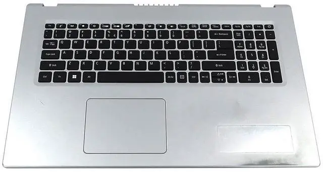 Main image of AP3A8000200_UC4 Acer Aspire 3 A317 Laptop Silver Keyboard Palmrest Touchpad Assembly AP3A8000200 Laptop Palmrest Touchpad Assembly