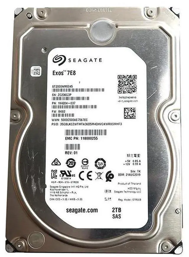 Main image of ST2000NM0045 Seagate 2TB 3.5" 7200RPM 128MB Cache SAS 12.0GB/S HDD 1V4204-037 Hard Drives - SAS - OEM