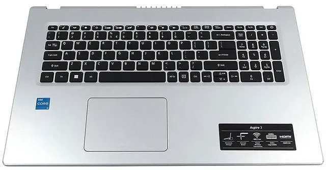 Main image of AP3A8000200_UA Acer Aspire 3 A317 US English Keyboard Palmrest Touchpad Assembly AP3A8000200 Laptop Palmrest Touchpad Assembly