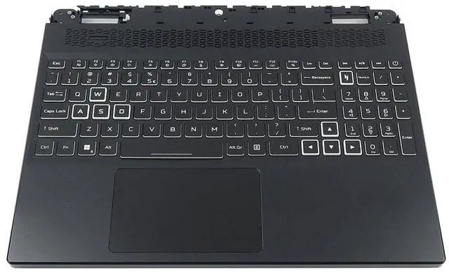 Main image of Acer Nitro 16 AN16-41 US English Keyboard Palmrest Touchpad Assembly EAZGR00301A Laptop Palmrest Touchpad Assembly