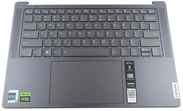 Main image of Lenovo Slim PRO 9 14IRP8 83BV US Keyboard Palmrest Touchpad Assembly 5CB1L49556 Laptop Palmrest Touchpad Assembly