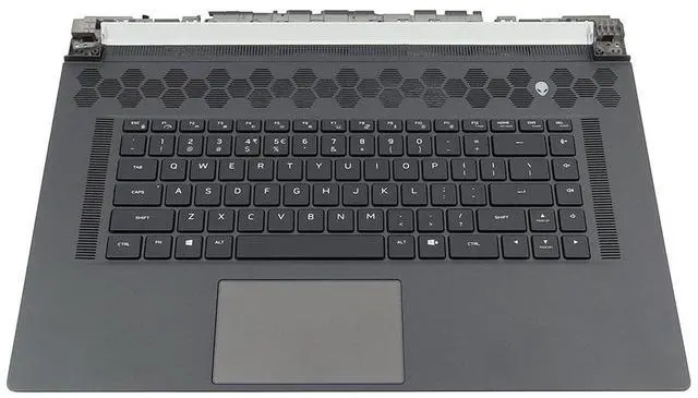Main image of YHR3X_UC4 0YHR3X Dell Alienware X17 R1 R2 Laptop Black Keyboard Palmrest Touchpad Assembly YHR3X Laptop Palmrest Touchpad Assembly