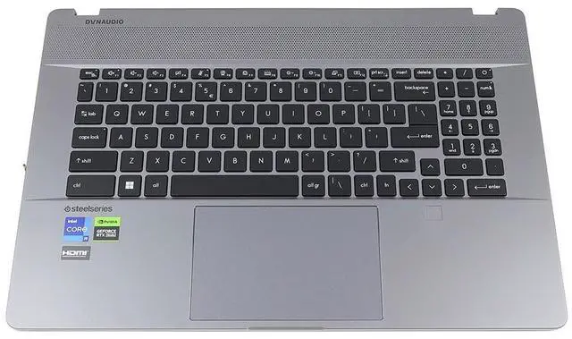Main image of MSI Creator Z17 HX A13V US Keyboard Palmrest Touchpad Assembly 307-7N1C411-SE0 Laptop Palmrest Touchpad Assembly