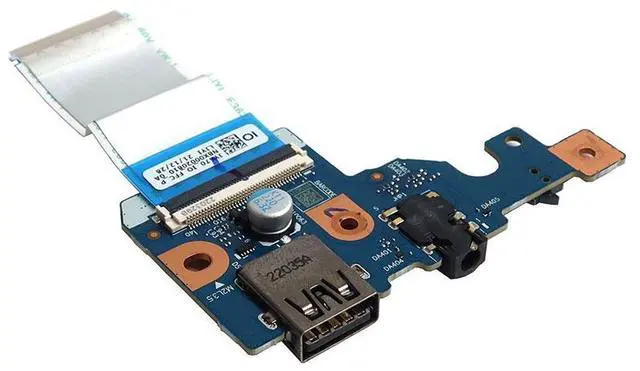 Main image of JY673 NS-E483 Lenovo Legion 5 PRO 16ARH7 82RY Laptop USB-A Audio I/O Board W/ Cable 5C50S25301 I/O Boards- Video Audio USB IR DC TV PWR