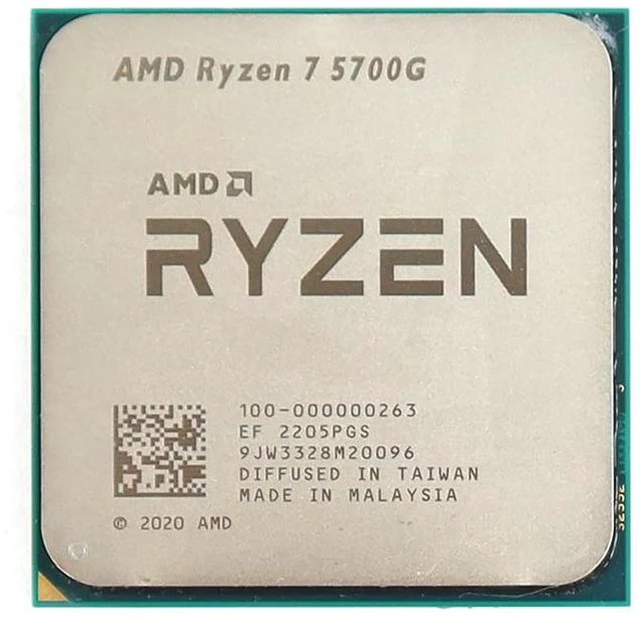 Main image of 7 5700G AMD Ryzen 3.8GHZ AM4 8 Cores 16 Threads CPU Processor 100-000000263 AMD AM4 Cpus