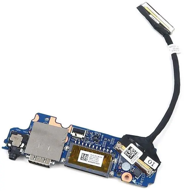 Main image of F1RDX_UB 0F1RDX Dell Inspiron 7420 7425 2-IN-1 USB SD Card Reader Audio I/O Board W/ Cable F1RDX I/O Boards- Video Audio USB IR DC TV PWR