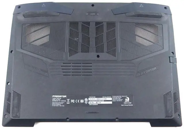 Alt view image 2 of 2 - Acer Predator Helios 300 PH315-55 Abyss Black Bottom Base Cover 60.QGPN2.001 Laptop Base Assembly - OEM