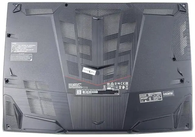 Alt view image 2 of 2 - MSI GF65 Thin MS-16W1 9SD MS-16W2 10UE Black Bottom Base Cover 307-6W1D213-TA2 Laptop Base Assembly - OEM