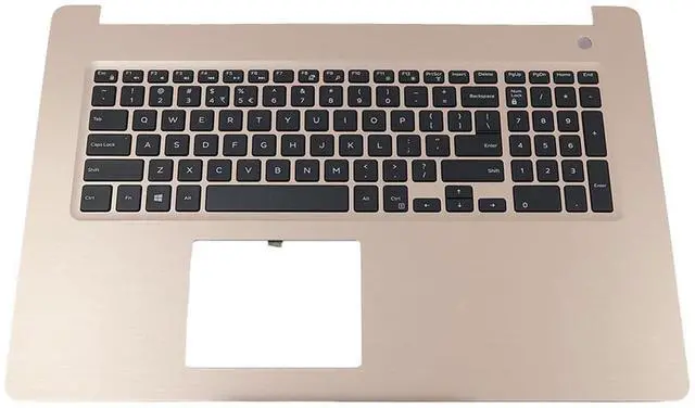 Main image of Dell Inspiron 17 3780 5770 Laptop Keyboard Palmrest Assembly Rose Gold VH38W Laptop Palmrest Touchpad Assembly