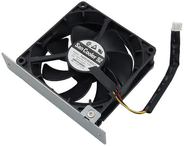 Main image of 9A0924G4D01_UB Sanyo Denki SAN Cooller 92 3900RPM 24V 3-WIRE Cooling FAN W/ Bracket 9A0924G4D01 Case Cooling Fans