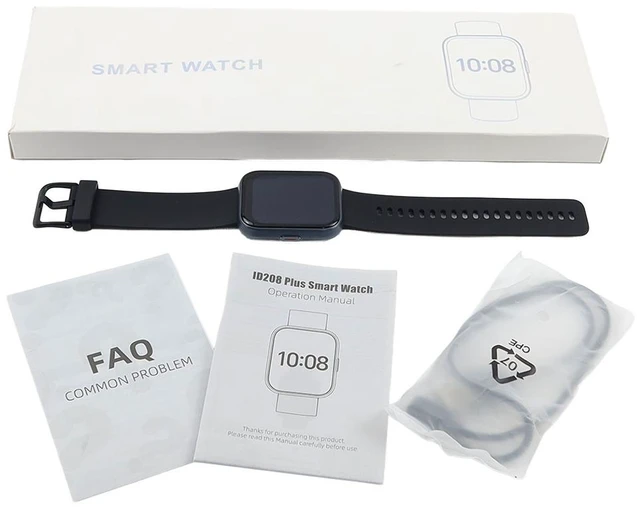 Main image of SMART WATCH BLACK COMPATIBLE REPLACEMENT SPARE PART FOR TENSKY ID208 PLUS 1.8" TOUCH SCREEN ALEXA HEART RATE SLEEP