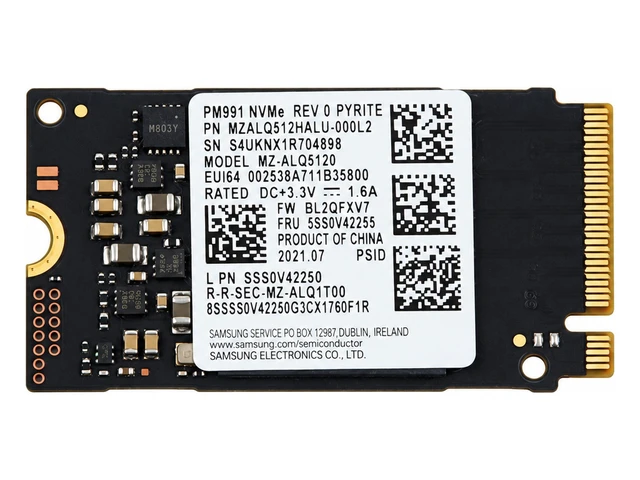 Main image of 5SS0V42255_UB Samsung 512GB Nvme M.2 2242 PCI Express 3.0 X4 SSD 5SS0V42255 MZALQ512HALU-000L2 M.2 SSD / Solid State Drive