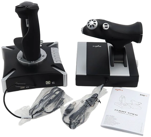 Main image of JOYSTICK & THROTTLE CONTROL COMPATIBLE REPLACEMENT SPARE PART FOR PXN 2119 PRO PC PS4 XBOX ONE SERIES FLIGHT SIMULATOR