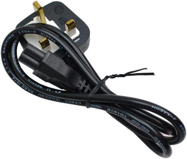 Main image of LOT OF 10 Volex 3FT BS 1363 Male / C5 Female 250V Universal Power Cord J663C Power Cable Lots