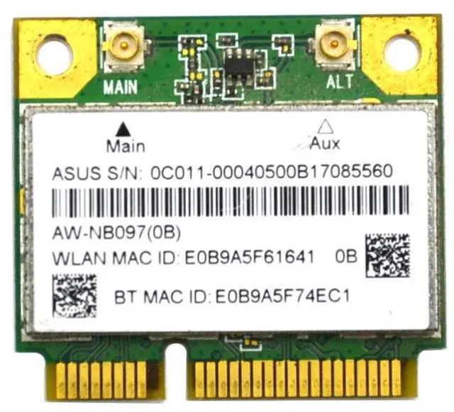 Main image of AW-NB097H AR5B225 Asus G75 N56 Series Bluetooth WI-FI Pcie Mini Wireless Card US Laptop Wireless Cards - Wifi