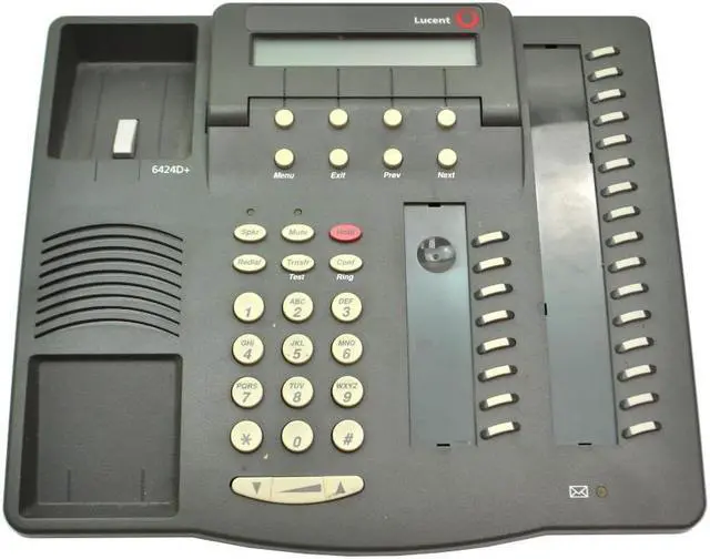 Main image of 6424D01A-323 108164054 Lucent Definity 6424D+ Dark Gray Display Telephone W/ Stand Only Networking Phones / Telephones