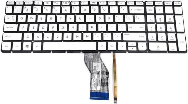 Main image of V150626IS1 US HP 15-AY Envy 15-AS Pavilion 15-AU Silver Backlight Keyboard 6037B0126201 Laptop Keyboards - OEM