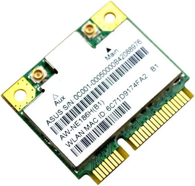 Alt view image 2 of 2 - AW-NE186H AR5B125 Asus AW-NE186H 802.11 b/g/n Network Card Laptop Wireless Cards - Wifi