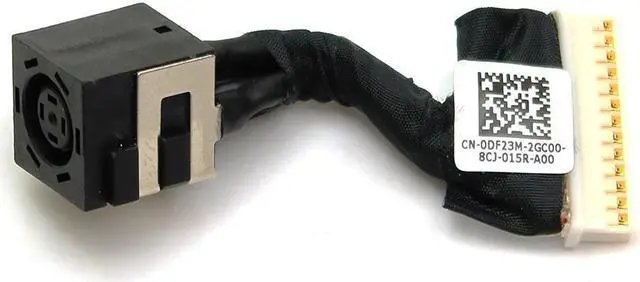 Main image of Genuine Dell Alienware AREA-51M Laptop DC-IN Power Jack Interface Cable DF23M Power Cables & Power Supply Cables