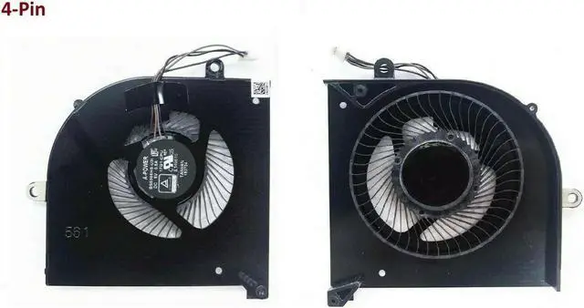 Alt view image 2 of 2 - 4 pin Replacement laptop CPU Cooling fan for  MSI GS75 Stealth P75 creator MS-17G1 MS-17G2 BS5005HS-U3I