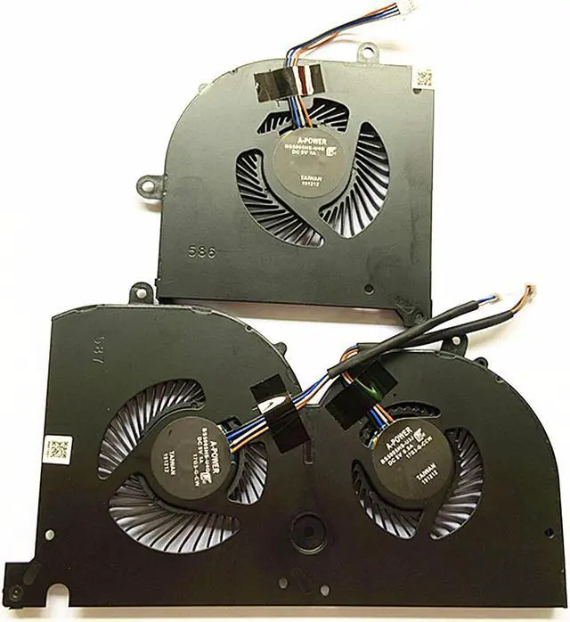 Main image of A Pair  4 pin Replacement laptop CPU+GPU Cooling fan for MSI GS75 Stealth P75 creator MS-17G1 MS-17G2 BS5005HS-U3I