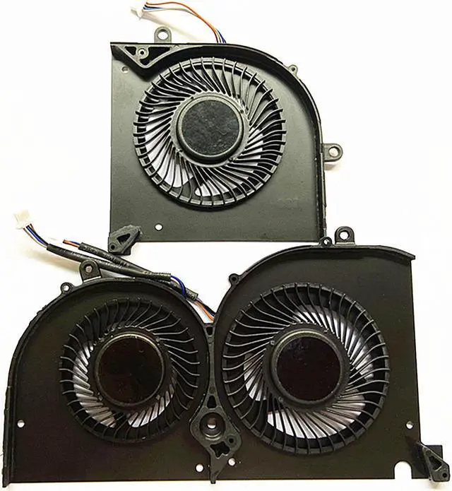 Alt view image 2 of 2 - A Pair  4 pin Replacement laptop CPU+GPU Cooling fan for MSI GS75 Stealth P75 creator MS-17G1 MS-17G2 BS5005HS-U3I