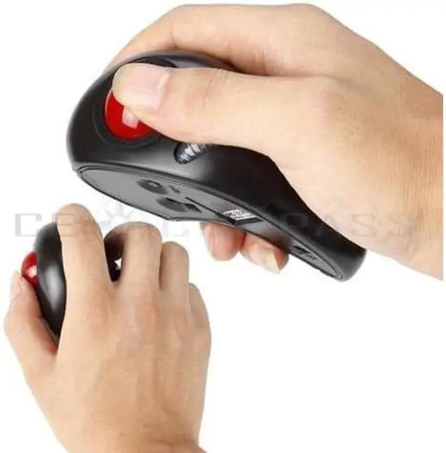 Main image of Wireless Finger Handheld USB Laser  wire trackball Mouse Mice 1200dpi PC Laptop Desktop PC OS