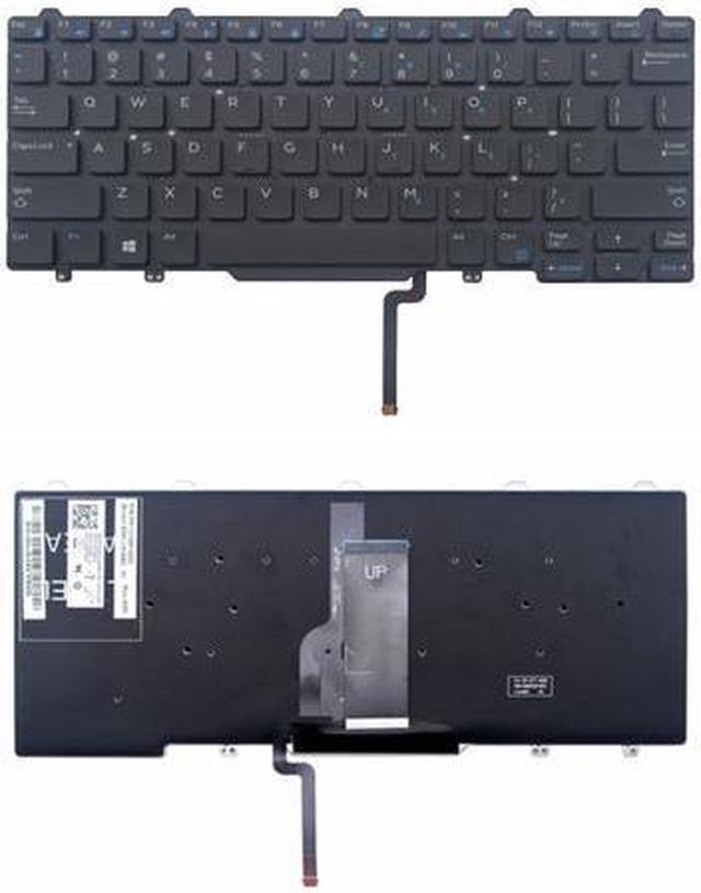 Main image of Laptop Backlit Keyboard for Dell Latitude 3340 E5470 E7450 E7470 US Layout Black Color no mouse point