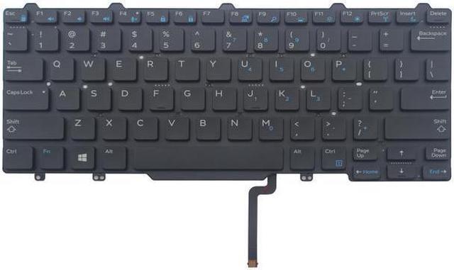 Alt view image 2 of 3 - Laptop Backlit Keyboard for Dell Latitude 3340 E5470 E7450 E7470 US Layout Black Color no mouse point