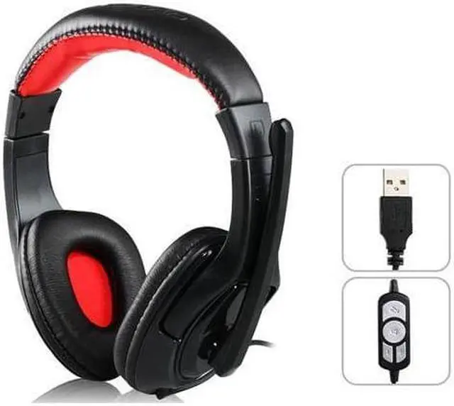 Alt view image 3 of 3 - OVLENG Q12 USB wired Computer Stereo Music Gaming Headset Headphones With Mic